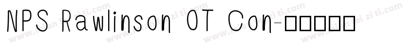 NPS Rawlinson OT Con字体转换
